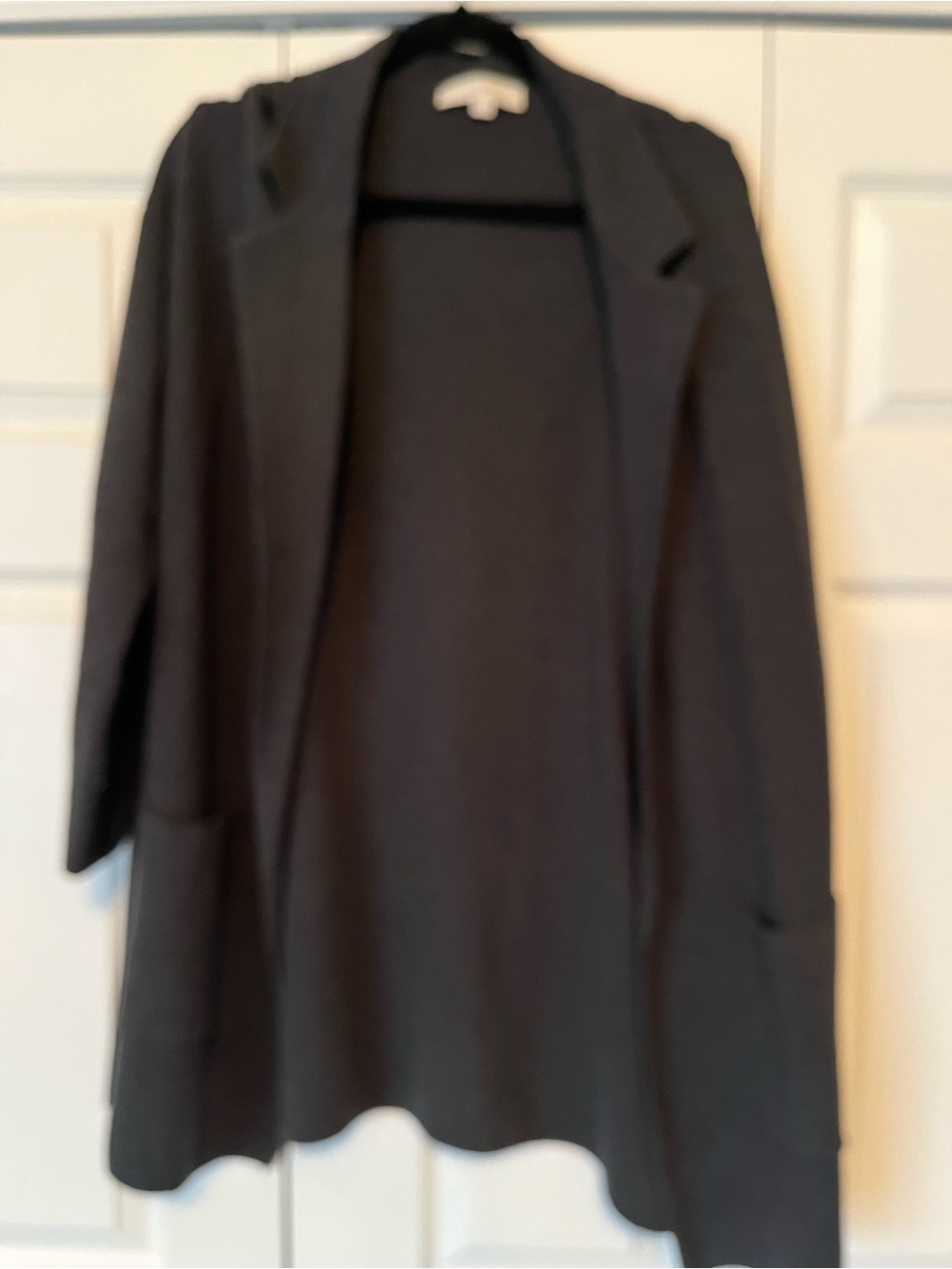 LOFT Black Open-Front Blazer Jacket